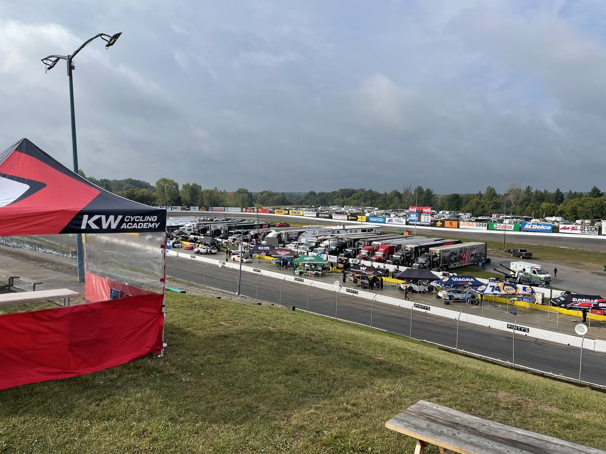 Goody2112's tweet photo. ⁦@NASCARPintys⁩ has arrived ⁦@DelawareSpdway⁩ … KW Cycling Academy is set up for the 50/50 Draw today!
Sun is out if you can believe it!
250 Laps at the famed 1/2 Mile today at 4pm!
Gates open at Noon….
We will sell-out of Tickets for the 3rd day in a row!
Giddy up! https://t.co/NPHa02sZwm
