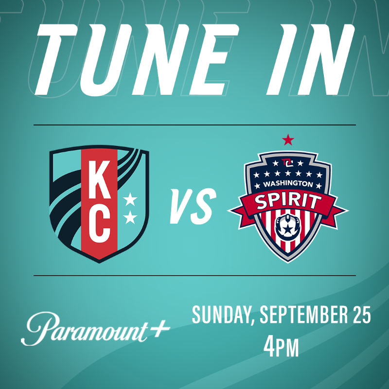 thekccurrent's tweet photo. Get ready for the show π€
π @WashSpirit
π 4pm CT
πΊ @paramountplus
#KCvWAS | #ShowUpKC