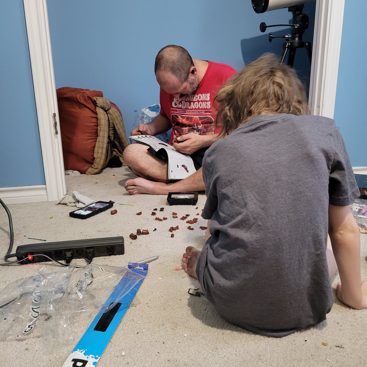 sollette_doucet's tweet photo. Queequeg is helping my Thief build a Lego bonsai tree for Thief's office. https://t.co/uOVtP8dQa3