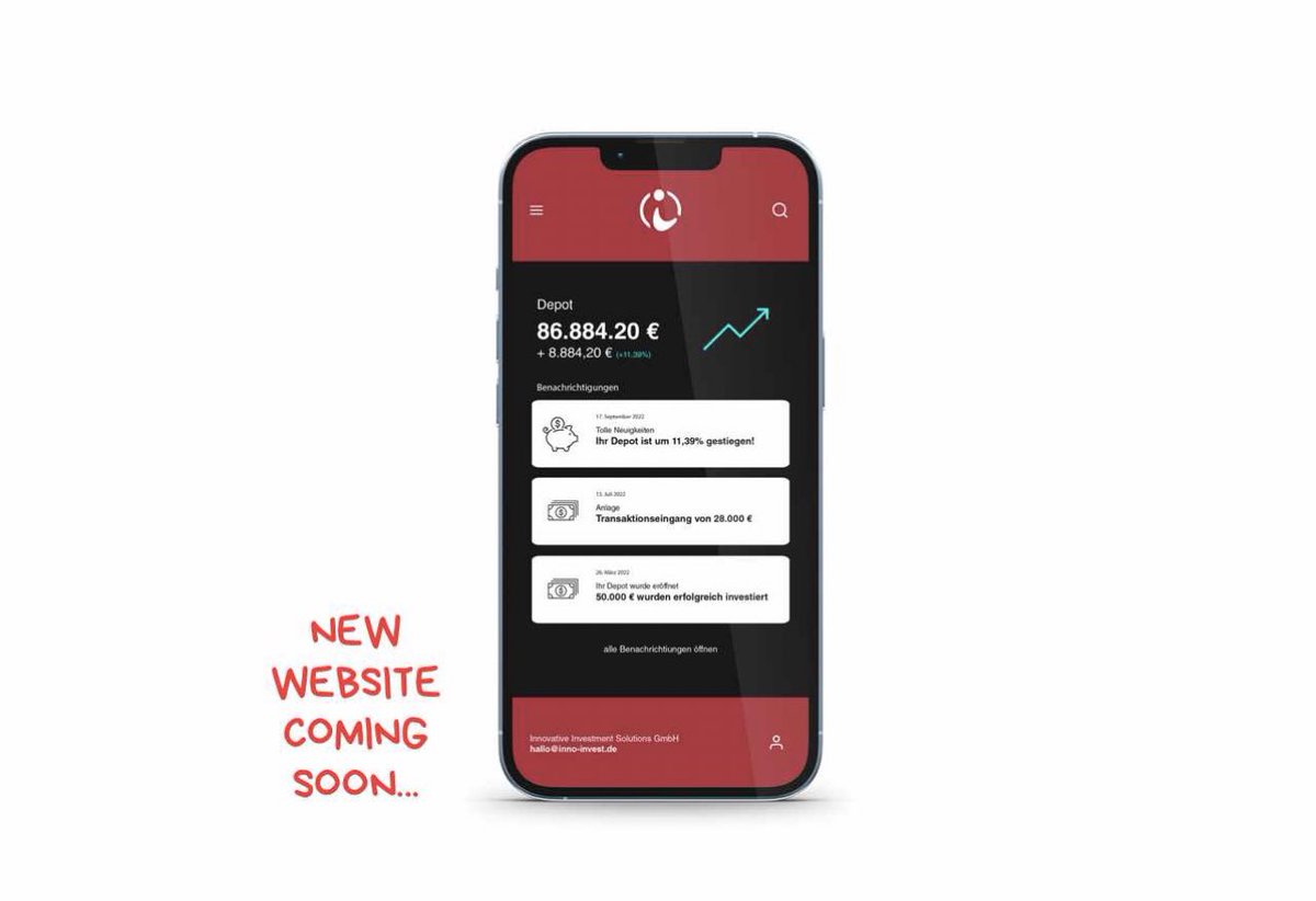 RoboInnoInvest's tweet photo. The new Website of INNO INVEST will start soon... https://t.co/QYT3YJlAyl