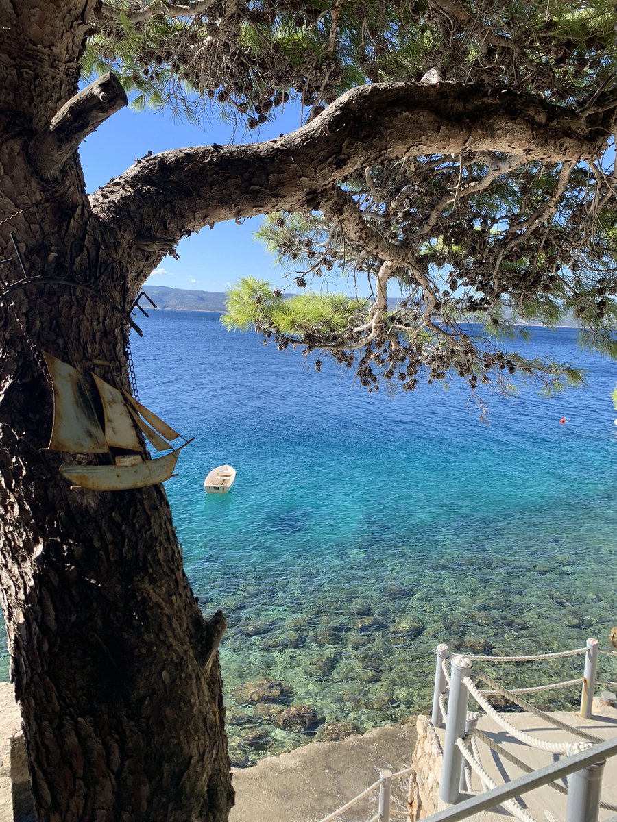 littleteeeeej's tweet photo. Already missing the view - Breakfast at the kitchen window &amp; supper on the balcony. Croatia you served us well. 

Hearing the sea kiss the rocks whilst you sleep… take me back.! 

@Airbnb #alenka #marušići #Split #croatia #beach #Adriatic #iodine https://t.co/UwRNK9UtYA