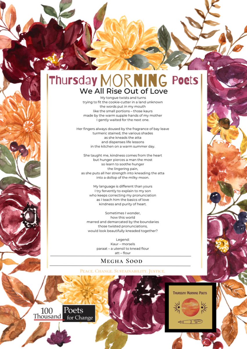 Meghasood16's tweet photo. My poem " We All Rise Out Of Love" was laminated and hung at the 91st Street Community Garden, Ny as part of the celebration of the #100Thousandpoetsforchange poetry reading by my group "Thursday Morning Poets
Immensely thankful to @isabookladyNYC for her hard work.
@mvicw https://t.co/sFuStXIm1B