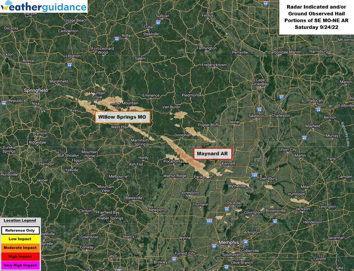 StormIntelligence on Twitter "Large hail caused damage in parts of SE Missouri & NE Arkansas