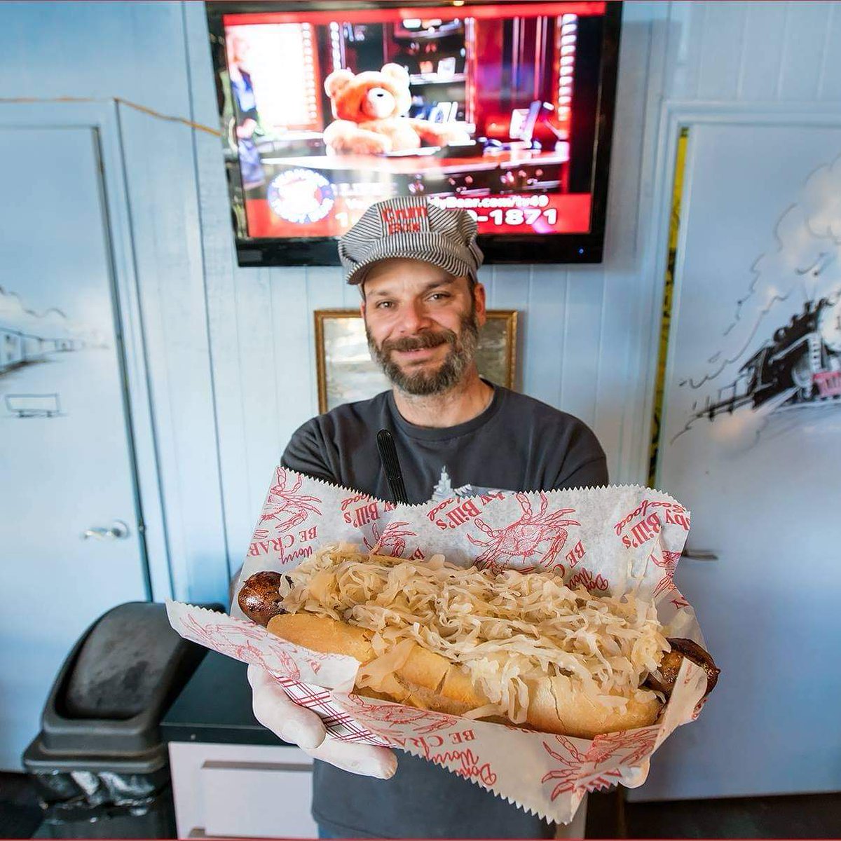 TLHBeerSociety's tweet photo. Our man Pete at @thecrumbox is going ALL in on the menu today for the 2022 #Sausagefest!
All jokes about the name aside π, this is truly a GREAT, once-a-year event in Railroad Square - with all sausages ground by hand and made in-house.
Check out this #ImpressiveAF list! β¬οΈ https://t.co/XjFRPm4xyk