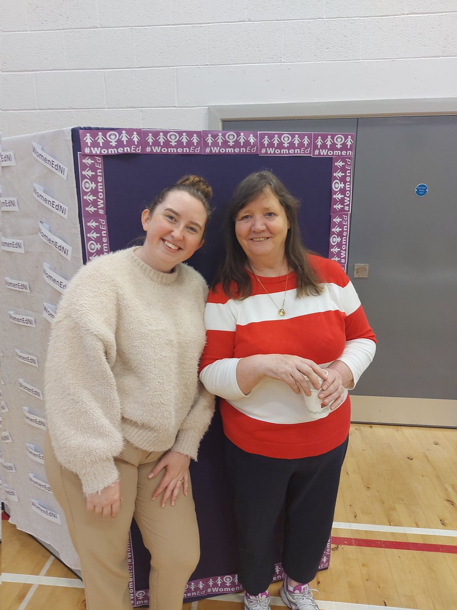 #WomenEd let's celebrate these 2 wonder women from yesterday's @womenedni unconference. @stmarysderry treasures, the heart and soul of the day. Thank you both 💜

Please pass on this photo @rricecutter
