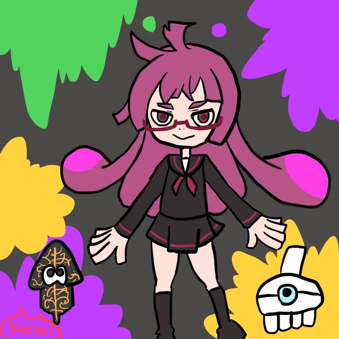 イカちゃんとりょくちゃんめっさ似てますよね#ケムリクサ  