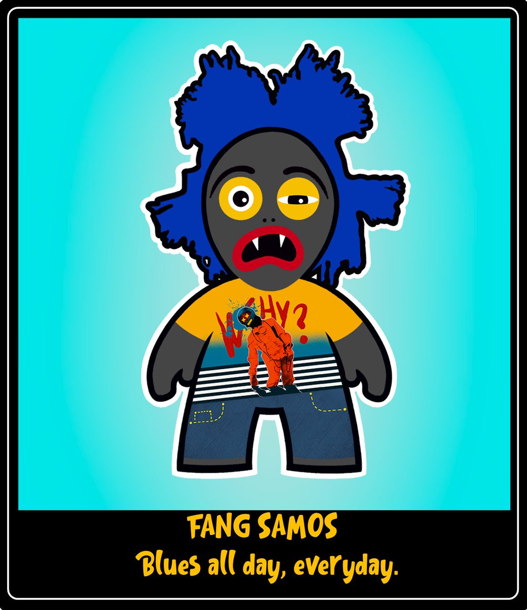 thesamosproject's tweet photo. Freak-Peak! Fang's got the blues and not just on Mondays. But every day of the week. He can't help it and clearly.. he wants to know why too. π€£π€£
#Samos #Samosproject #newNFT #NFTdrop #NFTcollectibles https://t.co/oRfXAYLUQZ