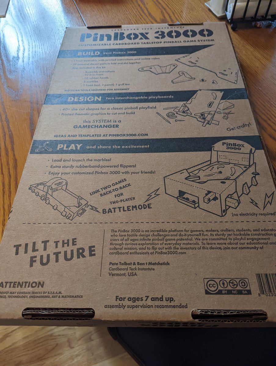 luckycreature's tweet image. Let's build a #pinbox 3000 the Bradley family gave me..