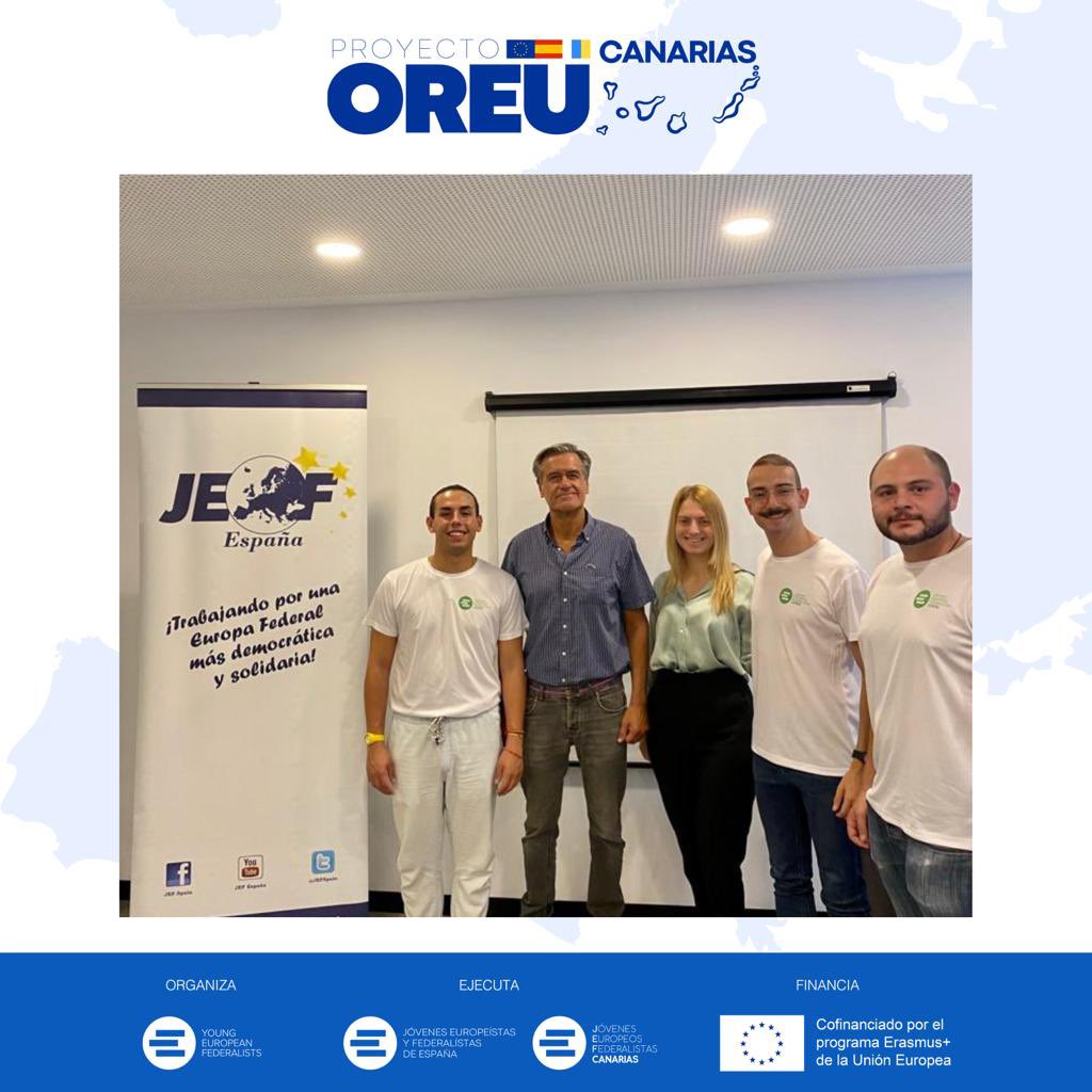 jef_canarias's tweet photo. 📷 Continúa desarrollándose el proyecto #OREU 🇪🇺, impartido por los compañeros de @JEFSpain y nuestra presidenta, @Mebatistar . https://t.co/wJfu5y4RCj