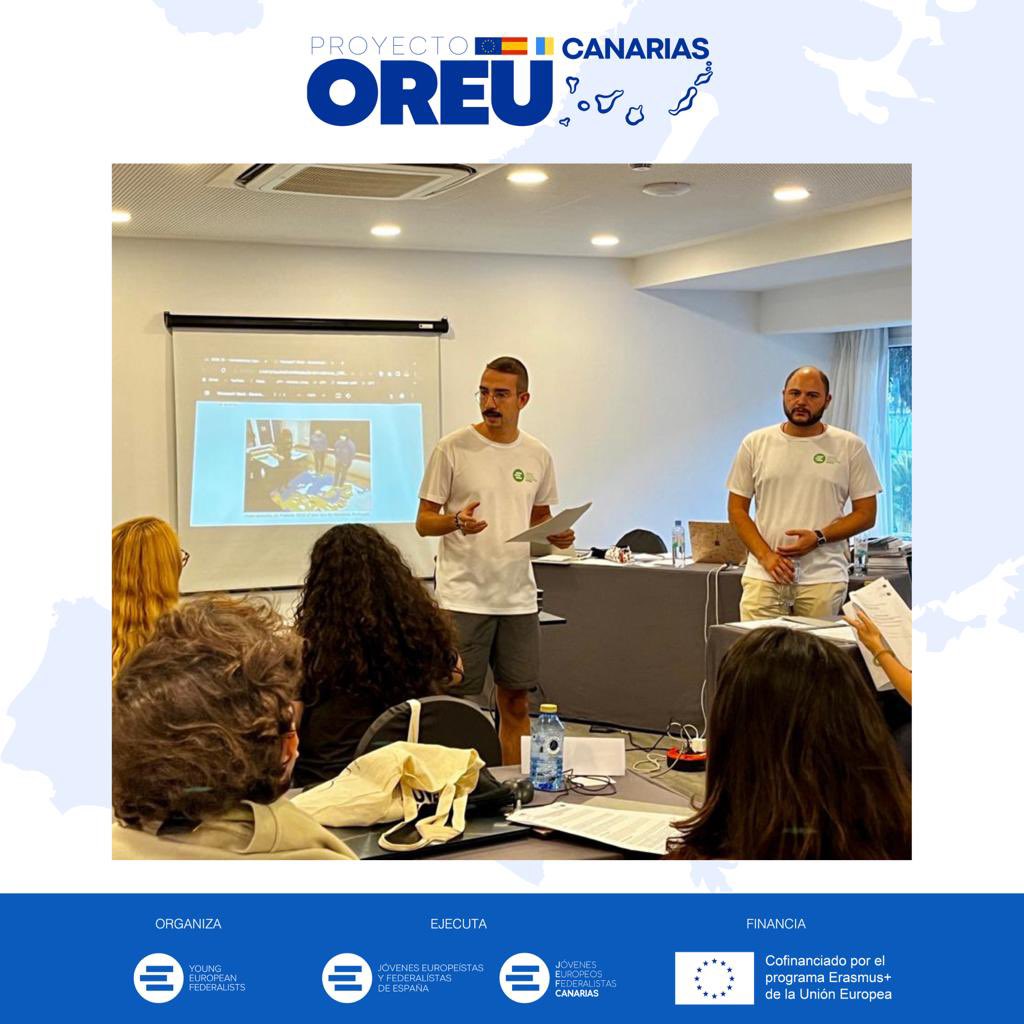 📷 Continúa desarrollándose el proyecto #OREU 🇪🇺, impartido por los compañeros de <a href="/JEFSpain/">JEF España</a> y nuestra presidenta, @Mebatistar .