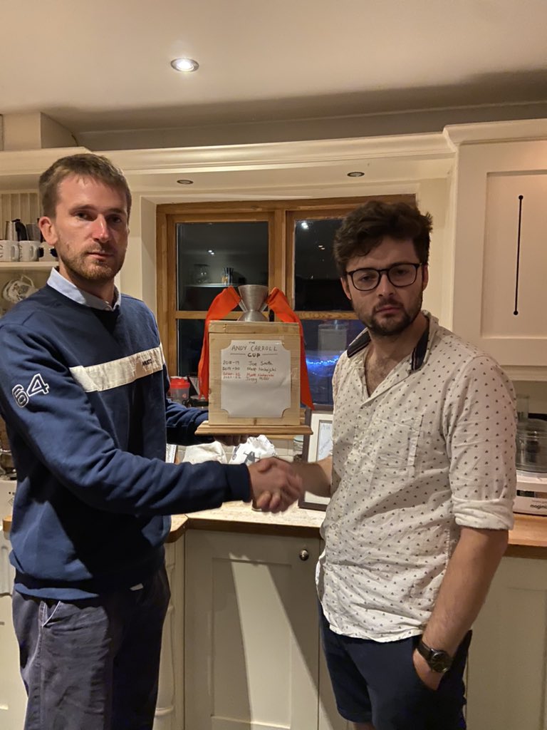 AndyCCup's tweet photo. Throwback to the awards ceremony on 4th June 2022 where reigning champion Jonny was awarded the ACC and former champion, reigning loser Matt received the ACCCC #awards #andycarrollcup #acccc https://t.co/pHAe5ZKZ6p