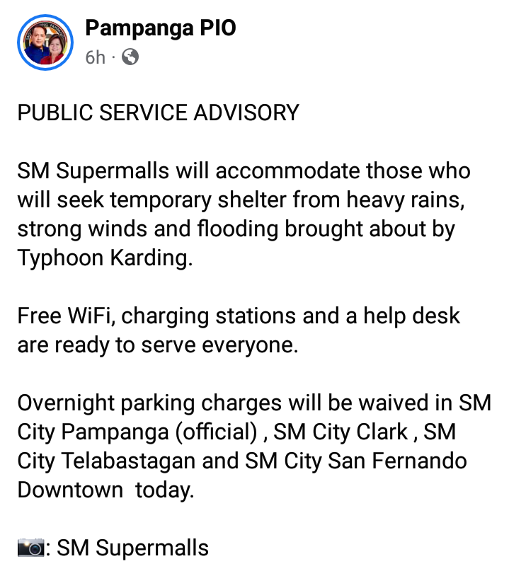 yehs4031's tweet photo. Please RT 
SM TELEBASTAGAN AND SAVEMORE is also included.
#Karding #KardingPH #Pampanga https://t.co/WPhA95RIPT