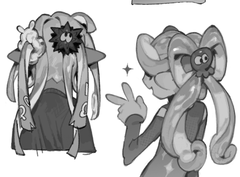 splatoon hairstyles, might finish this later 🤧