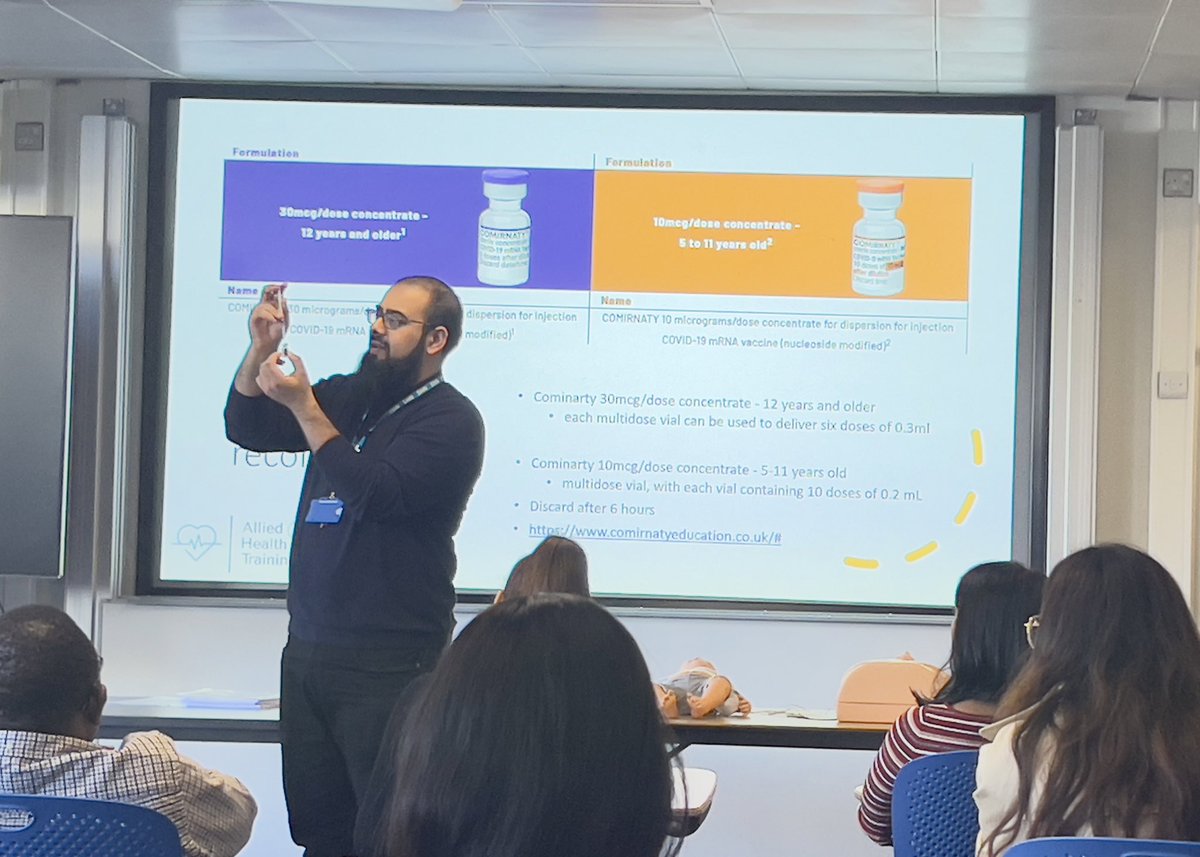 ProPharmace's tweet photo. On #WorldPharmacistDay we are doing what we do best, training future pharmacists!
Excellent vaccination training delivered for our #Foundation trainee pharmacists with @AHTraining1
#WPD2020 @FIP_org https://t.co/d0RInRJI56