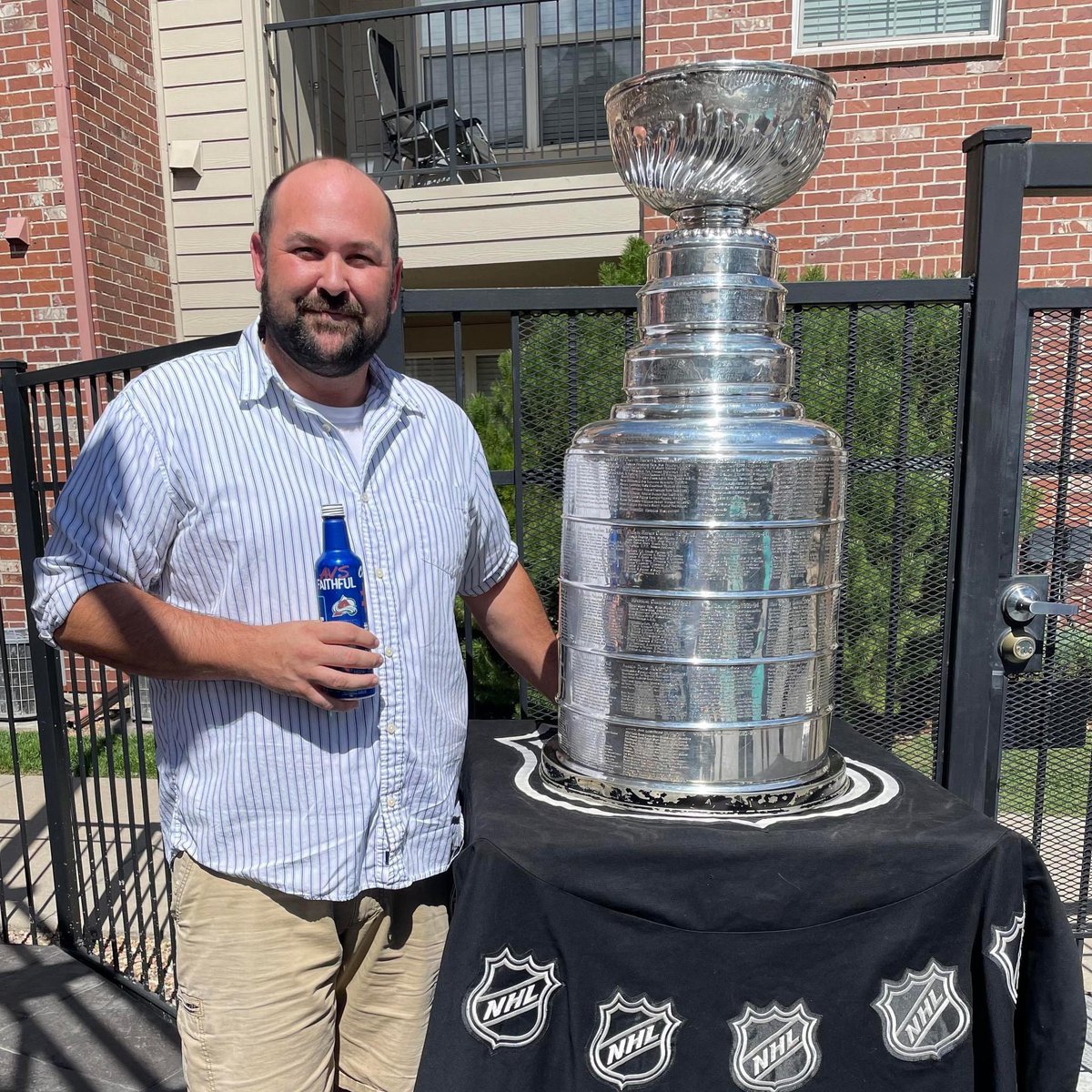 OhioConsistory's tweet photo. @OhioConsistory’s 6th Line Officer, our Chancellor R.W.B. Christopher M. Goodin out in Colorado visiting the NHL Stanley Cup. https://t.co/DjoHeuQ9aw