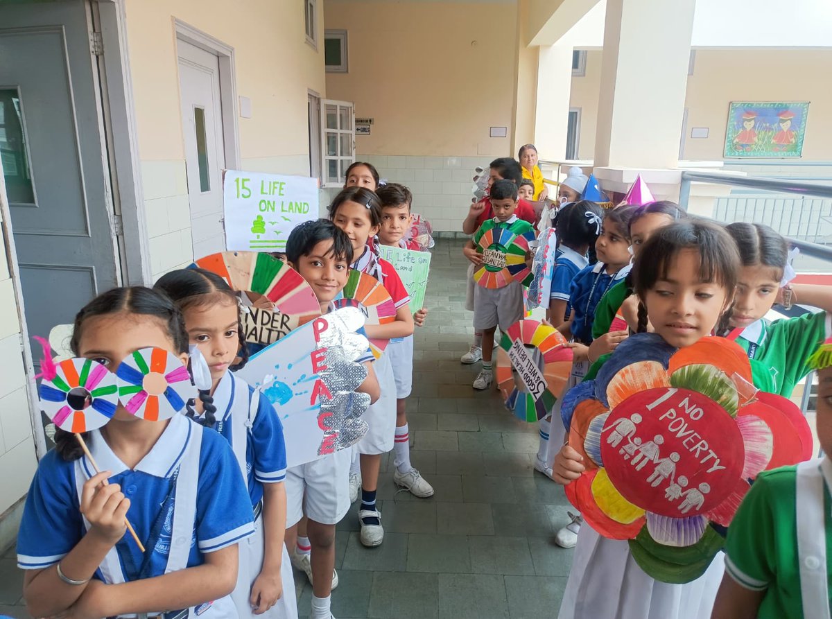 Little Stars of Grade I Enthusiastically celebrated SDGs Birthday by SDG walk in School Campus.
<a href="/pkdhillon08/">ParamjeetKaurDhillon</a> 
<a href="/JyotiBh28005578/">Jyoti Bhardwaj</a> 
<a href="/charuchhabra2/">Dr. Charu Chhabra</a> 
<a href="/KnpsIndia/">KNPS Phagwara India</a> 
<a href="/RiseUp4SDGs/">SDG's : The Rising</a> 
<a href="/SDGsForChildren/">SDGs For Children</a> 
<a href="/KajalSh97224712/">Kajal Sharma</a> 
<a href="/Microsoft/">Microsoft</a>