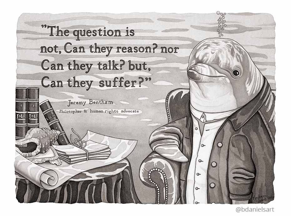 bdanielsart's tweet photo. "The Philosopher"
#dominionoverman
#animalrights #rolereversal #irishartist #paralleluniverse #philosophy #jeremybentham https://t.co/6708mn3U7W