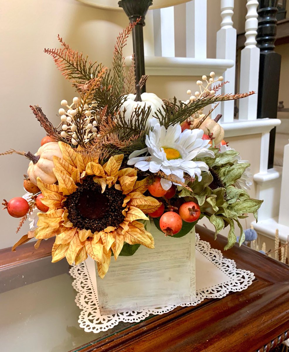 Newly designed item from my #etsy shop Silk Fall Table Arrangement, #Fall Arrangement, Sunflowers, Wooden Pumpkin, Fall Flowers Wood Box Centerpiece, Fall Table Decor, Fall Berries #homedecor #pumpkinarrangement #falldecor #fallfarmhouse #fallcenterpiece etsy.me/3Sf2323