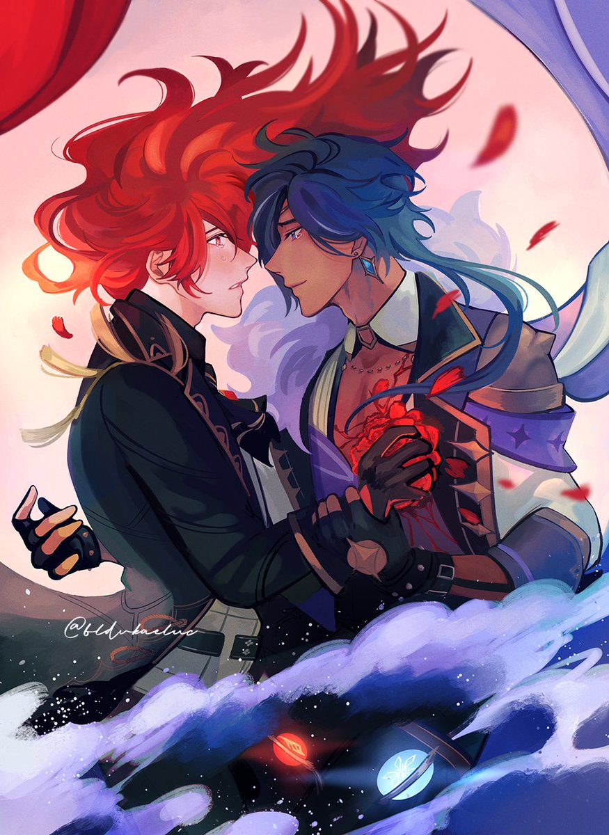 So hey this is my zine piece for <a href="/PavoNoctuaZine/">Pavo Noctua: Closed!</a> 
Thank you so much for supporting the zine~
#kaeluc #ガイディル #เคยะดิลุค