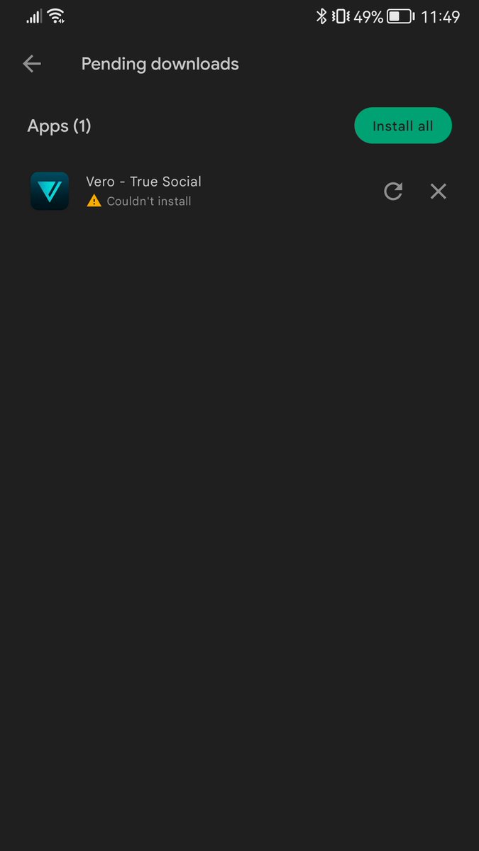 flaviocar's tweet photo. @verotruesocial Application disappeared from PlayStore, and does not update https://t.co/aqBH1bgUCp