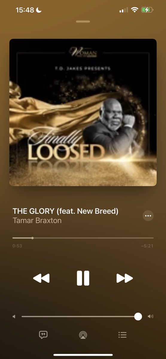 JORDONONLINE's tweet photo. 👏🏾👏🏾 To GOD BE THE GLORY @TamarBraxtonHer @BishopJakes @TPHDallas #finallyloosed https://t.co/QOLmXKfnyM
