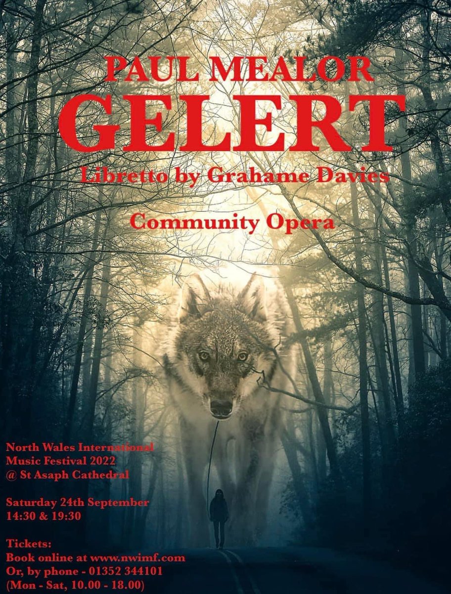 Such an honour to travel to North Wales to see the World Premiere of ‘Gelert’ and spend time with @PaulMealor A stunning piece of work - really moving to see a community opera performed at such a high level, and music of such quality and integrity. Thank you!