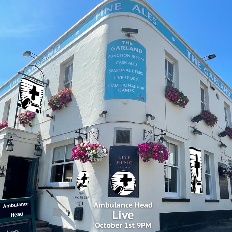 AmbulanceHead's tweet photo. The Boyz are back in town. Taking over the The Garland Pub Redhill this 1st October @ PM. 
This is a no brainer people. Come on down and watch us rip #Redhill a new one. #LiveMusic https://t.co/8Jcla16fW4