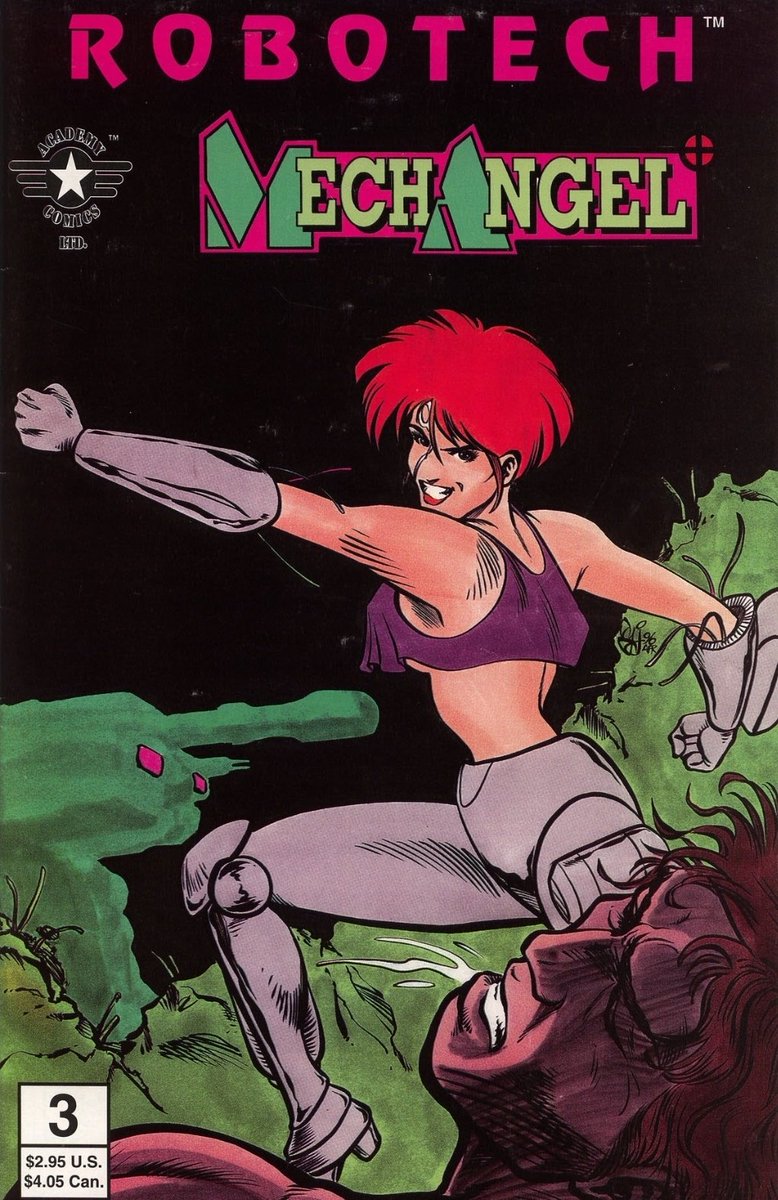 ComicsRobotech's tweet photo. MECHANGEL #3
"War in the Wastelands"
Story by Bill Spangler
Art by William Jang
Academy Comics, May 1996
#Robotech #RobotechComics #BillSpangler #WilliamJang #AcademyComics https://t.co/1w075xEhzW