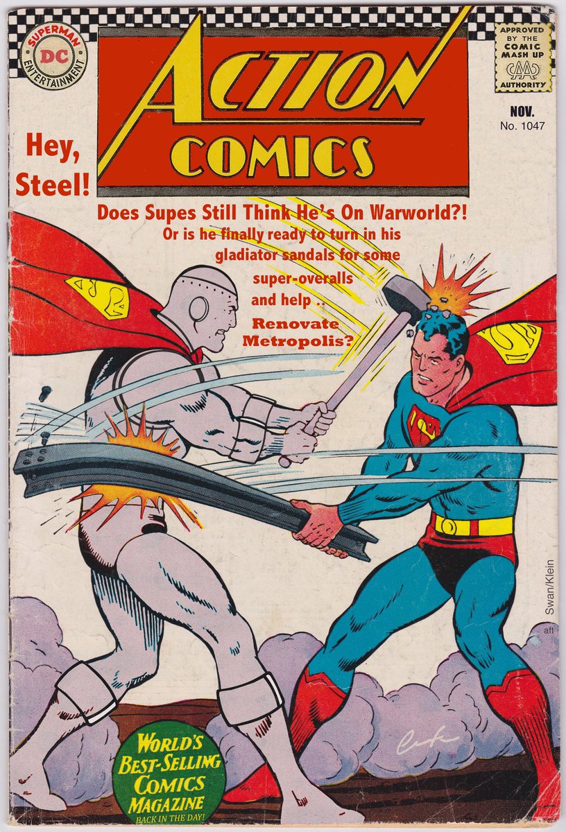 ChuckBrouilette's tweet photo. #thisWeek @DCComics #ActionComics 1047 #fact: #TheManOfTomorrowSenior is #finally #backOnEarth (yay!) & #backInLongPants (drat!) & he has #bigPlans for #engineering #TheFutureOfMetropolis alongside #JohnHenryIrons @PhillipKJohnson @RicFederici @LeeLoughridge @DavidALapham @trishm https://t.co/L4QzQyrD5U