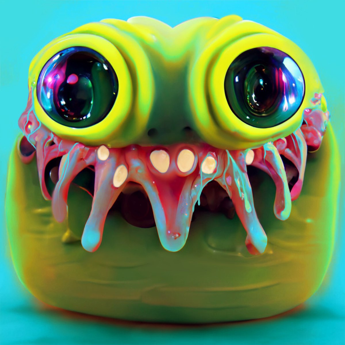 FLORP PLORP PLORP! #jellies #glerp #nft #nftcollection #proceate #applepencil #alien #monster #creature #kimkardasian #slime #lime #green