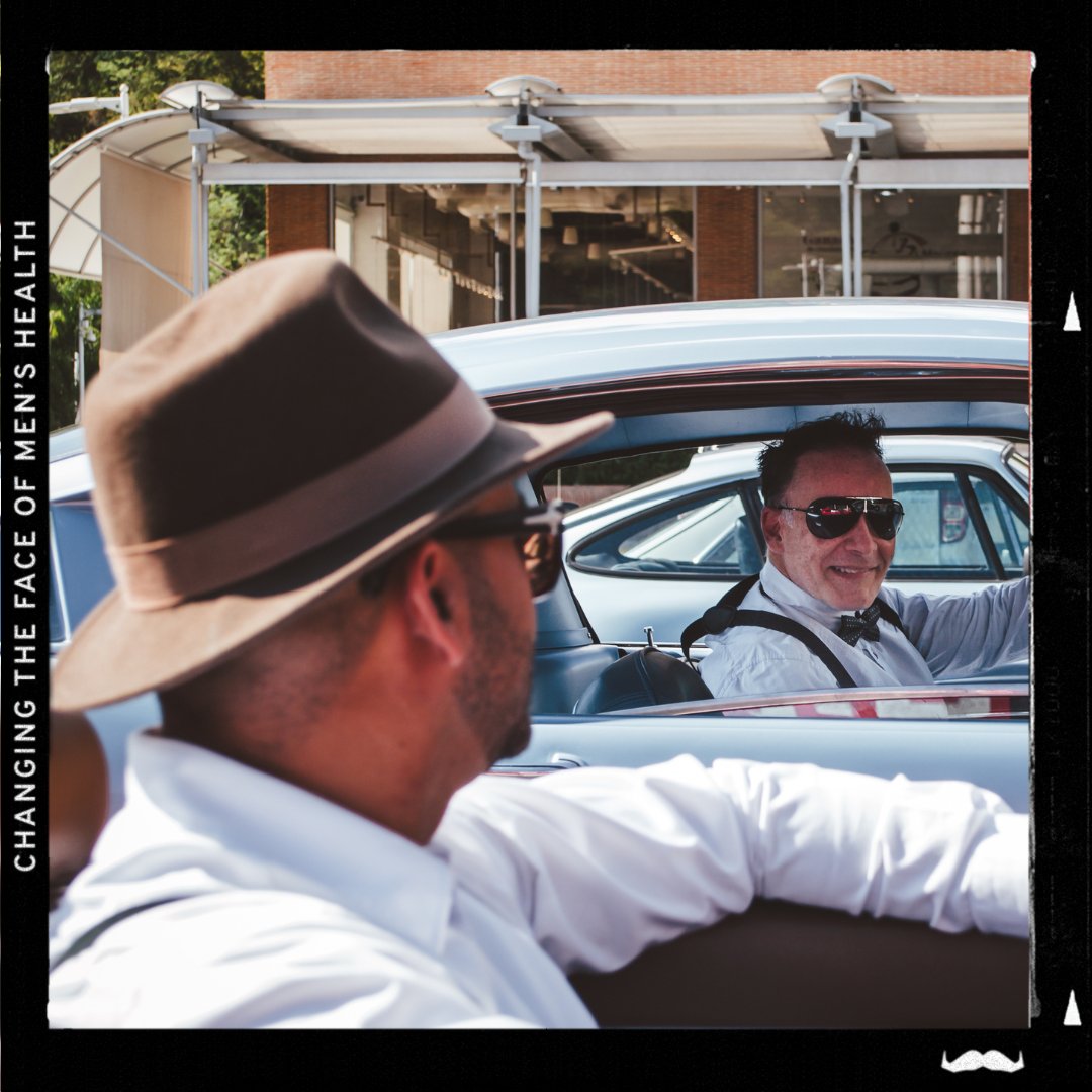 Movember's tweet photo. Start your engines. Today, we're driving in the name of men's health. The Distinguished Gentleman's Drive is a global on-road motoring event raising funds for prostate cancer and men's mental health. Thank you, distinguished gentleman, for your style and support. 

@Official_DGD https://t.co/aKpzKCPxfr
