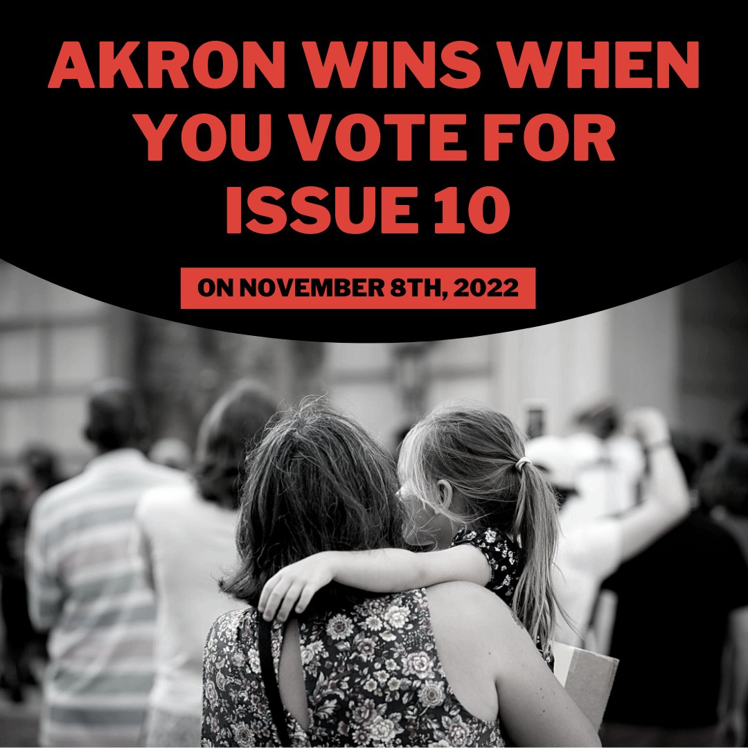thefreedomBLOC's tweet photo. Vote YES on #Issue10 to Deliver Justice for Akron Families! For too long now, we’ve seen police assault or kill black and brown people with no consequences. If we want accountability, it’s obvious we can’t allow police to continue policing themselves Vote #Issue10ForAkron https://t.co/lNdHh8CNlx