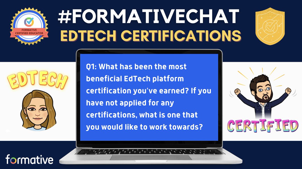 mr_isaacs_math's tweet photo. ✅ @l_alston & I are hosting #FormativeChat & we are so 🥳 for this opportunity! We hope friends in our #PLN will join us to talk all things #edtech certs 🏅 + PD on 9/26 @ 7:30 PM EST. Q's ⬇️!
#RBBisBIA #LBTogetherWeCan #MondayThoughts #edchat #teachertwitter #certified #LoLex https://t.co/22YLpDP62x