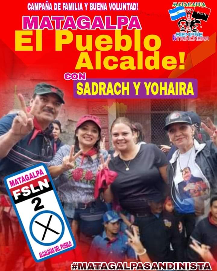 #HayPatriaHayPaz en la #Nicaragua #PatriaBenditayLibre q sigue iluminada por un sol q no declina y alumbra nuevas Victorias, este 6 de Noviembre vamos con amor de patria, a votar en la casilla dos,  por más progreso y desarrollo, vamos por las 153 alcaldías.
Viva el #FSLN... DOS.