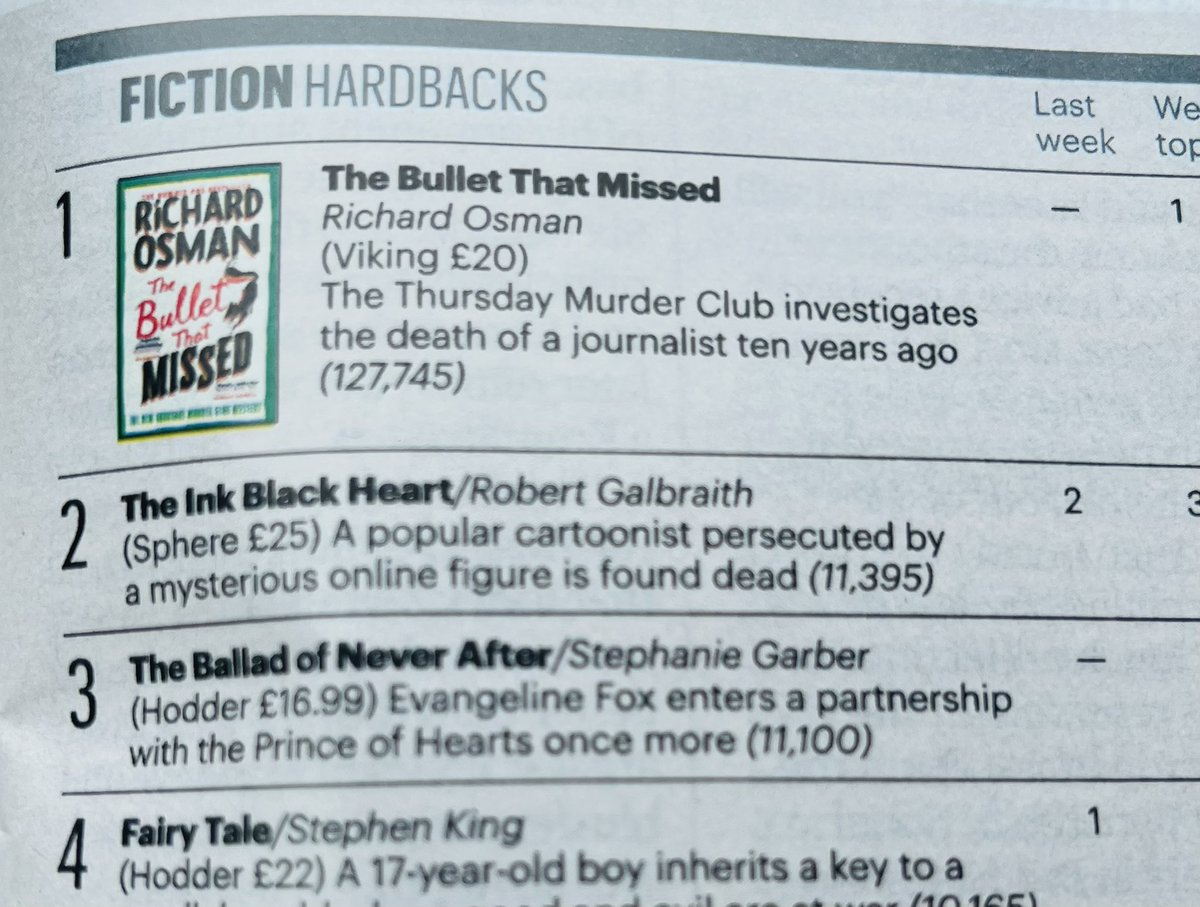 So thrilled about this, and that so many of you are enjoying #TheBulletThatMissed. On behalf of Joyce, Elizabeth, Ibrahim and Ron, thank you everyone! ❤️❤️❤️