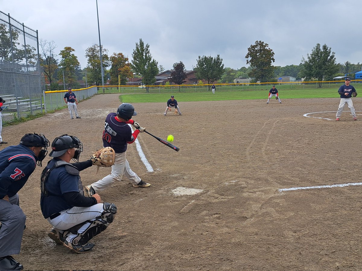 blairjs17's tweet photo. #OCC22 Losers bracket semi final underway at 11a in a light drizzle with Chepstow Aces taking on Kitchener Kings https://t.co/q6prBsFNzV
