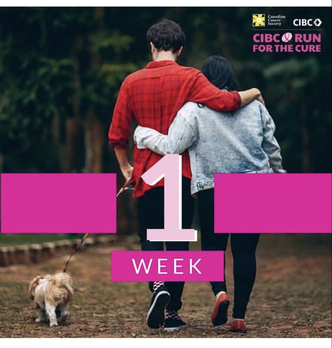 #cibcrunforthecure #northbayontario #northbay We can’t wait to see you #pinkinperson. If you haven’t had a chance, there’s still time to #register