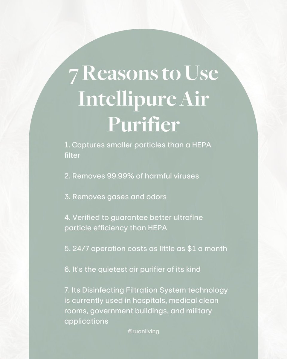 Here are the 7 key reasons why Sophia loves the <a href="/Intellipure/">Intellipure</a> air purifier...

If you're interested in buying an Intellipure air purifier, keep in mind that you can save 10% with the discount code: Sophia10 at the affiliate link below:
bit.ly/3cNnpEl 
#nontoxicliving  ...