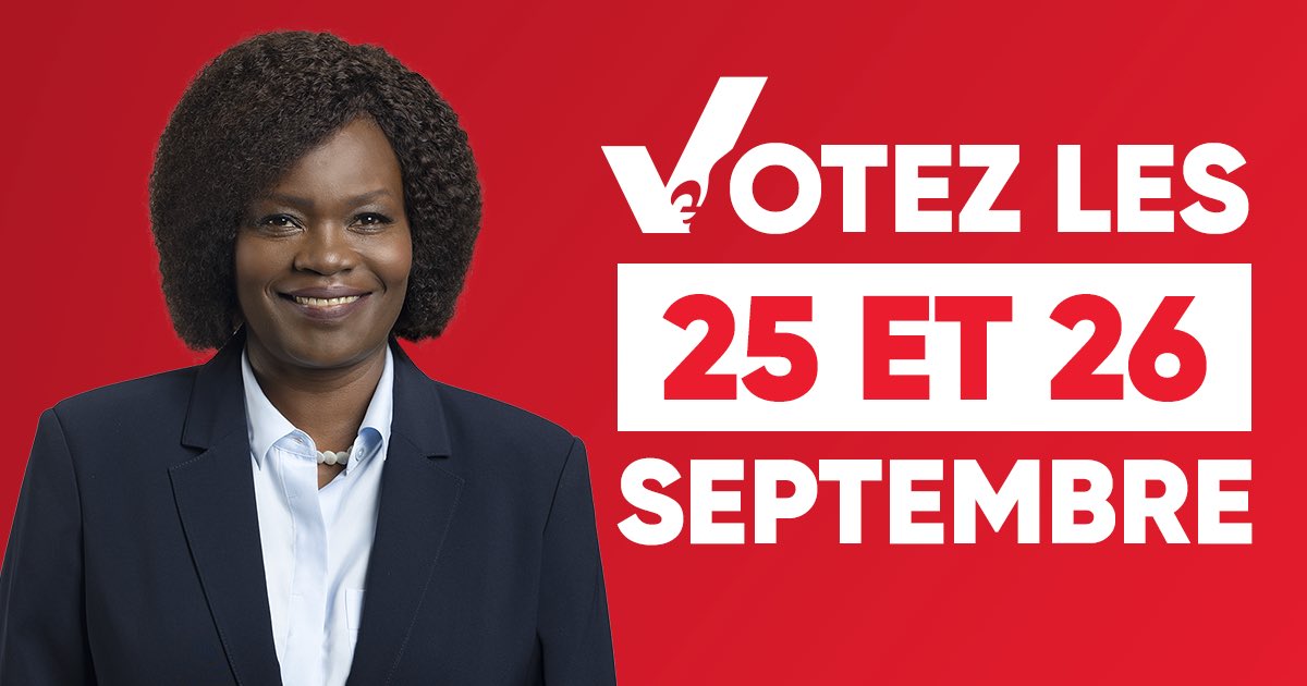 Assumpta_nde's tweet image. Le vote par anticipation commence aujourd&apos;hui!
Dates: le 25 septembre et demain lundi 26 septembre de 9 h 30 à 20 h.