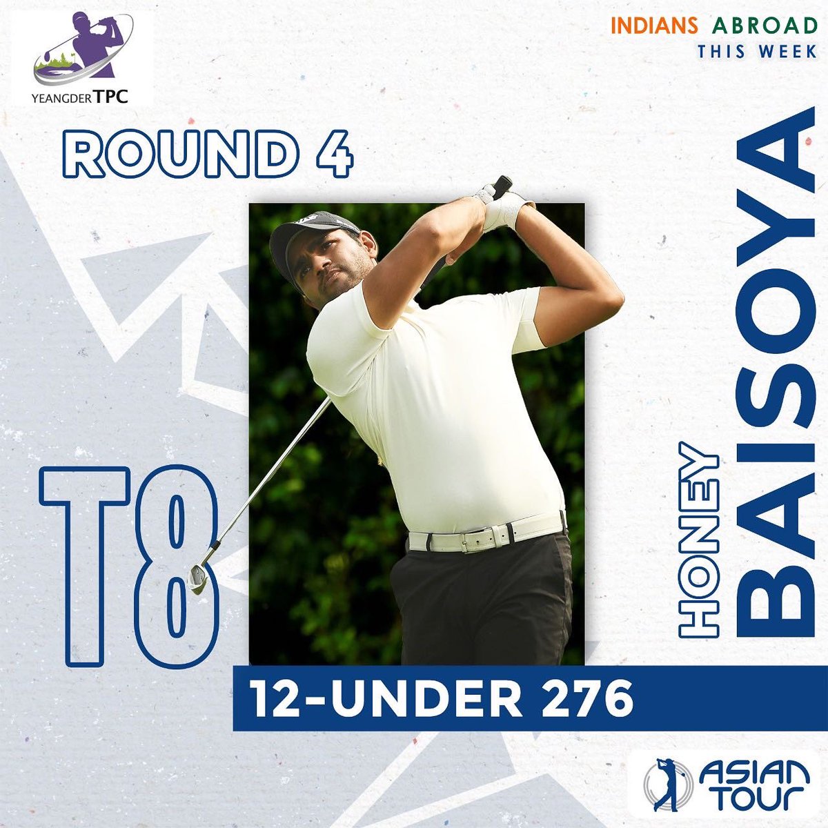 pgtofindia's tweet photo. #indiansabroad three ๐ฎ๐ณ ๐๏ธโโ๏ธ finish in the Top 10 on @asiantourgolf at the Yeangder TPC. #progolfer #asiantour #golflife #top10finish https://t.co/jP3s22e8pg