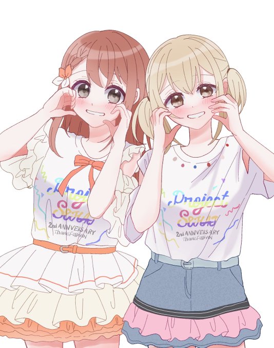「matching outfit twintails」 illustration images(Latest)