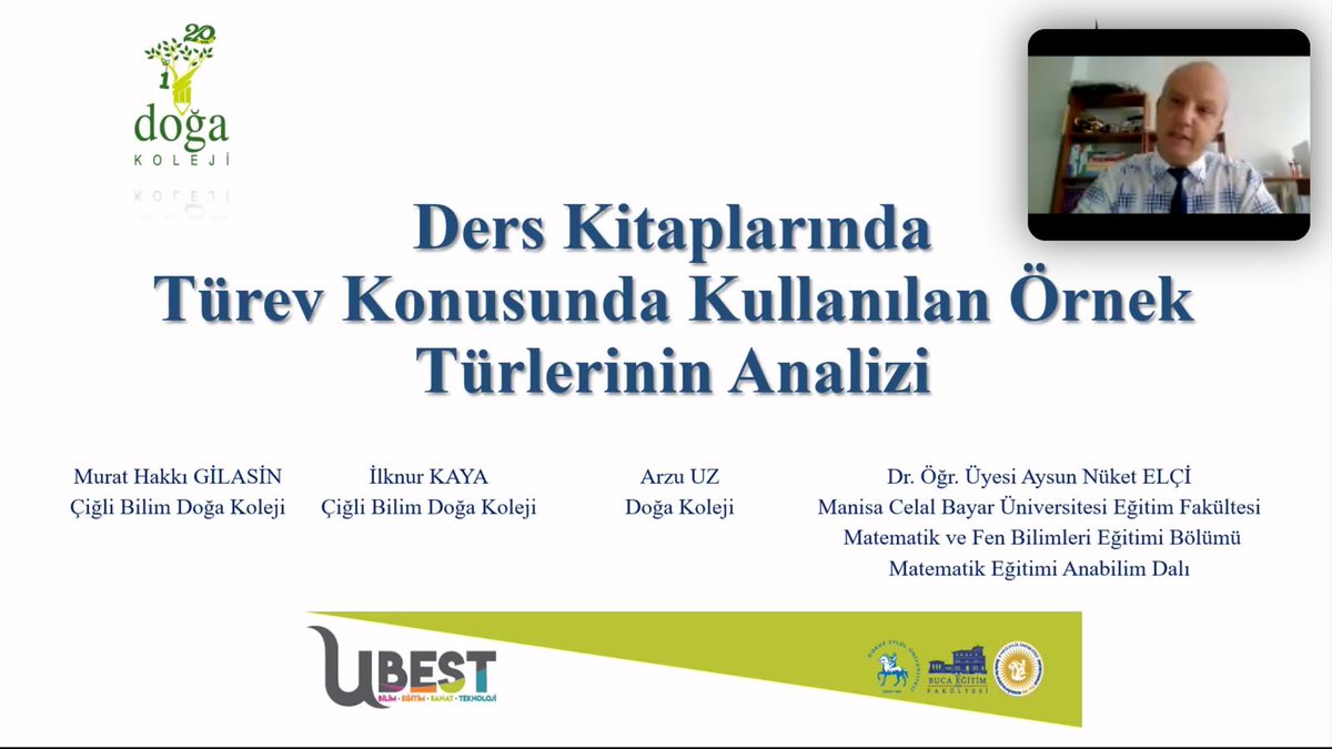 "Ders Kitaplarında Türev Konusunda Kullanılan Örnek Türlerinin Analizi" adlı bildiriyi DEÜ'nin düzenlediği UBEST sempozyumunda sunarken. <a href="/Azrafraarzu1/">Arzu Uz</a> <a href="/aysunnuketelci/">aysunnuketelci</a> <a href="/glrbci/">Gül Arabaci</a> <a href="/ilknurkaya41/">ilknurkaya4</a> <a href="/DogaOkullari/">Doğa Koleji</a> <a href="/DogaCigli/">Doğa Koleji Çiğli Kampüsü</a>