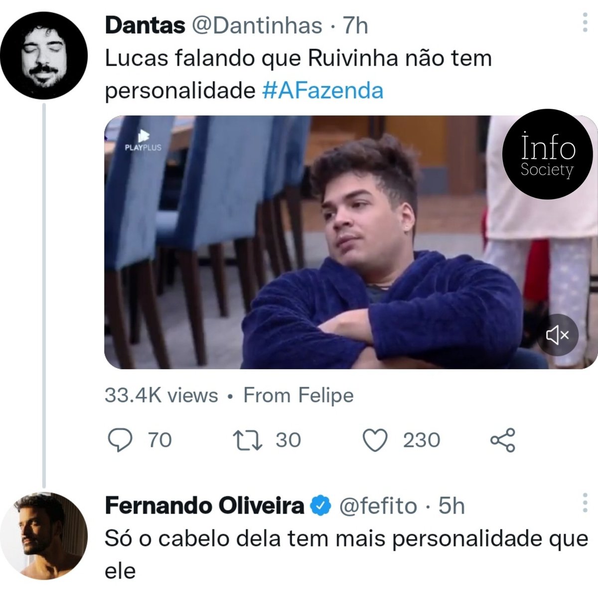 InfoSociety_'s tweet photo. Feito dizendo que o cabelo da Ruivinha tem mais personalidade do que o Lucas. Concordam?
#fefito #afazanda14 #AFazenda #lucas #ruivinha https://t.co/dTwksIu092