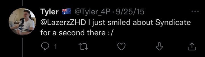 AsAlwaysEnt's tweet image. Caption this. What made Tyler smile about Syndicate?