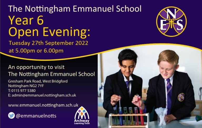 emmanuelnotts's tweet photo. Our Year 6 Open Evening is this Tuesday! A chance for Year 6 students and their parents and carers to come and visit and see what our amazing school is all about. Lots of hands on activities and a chance to look around the school. https://t.co/ZZOfi2oF9P