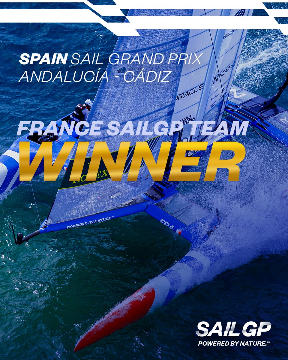 OMG !!!! On l'a fait !!! 

#SpainSGP #SailGPFra #SailGP
