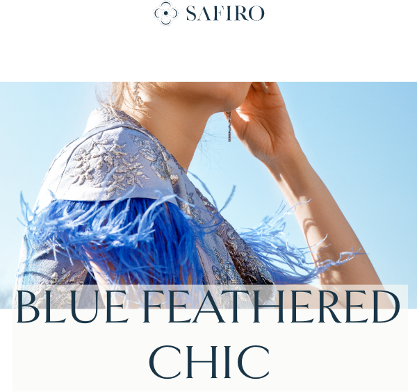 💙 Blue Feathered Chic - mailchi.mp/safiro/blue-fe… - The perfect look for any special occasion, our Lilac Agate Jacquard dress will make you feel like celebrities are taking notice!

Take feathers away, and our bird of paradise transforms into a chic and extravagant vest.