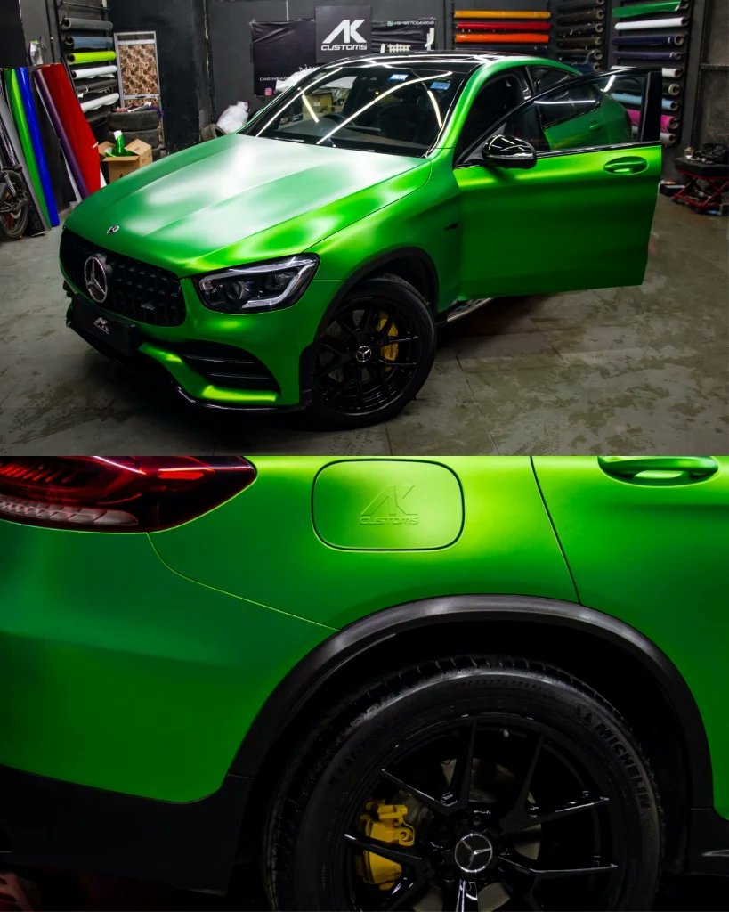 CustomsAk's tweet photo. #MercedesAMG GLC-43
Wrapped In 'Satin Lively Green' By @AveryDennison @ADGraphics_NA

By Yours Truly. 😈
We're calling her "#GreenGoblin"

#MercedesBenz #PaintIsDead #ModifiedCars #CarWraps #WrappedCars  #AMG https://t.co/vxzBGPPn63