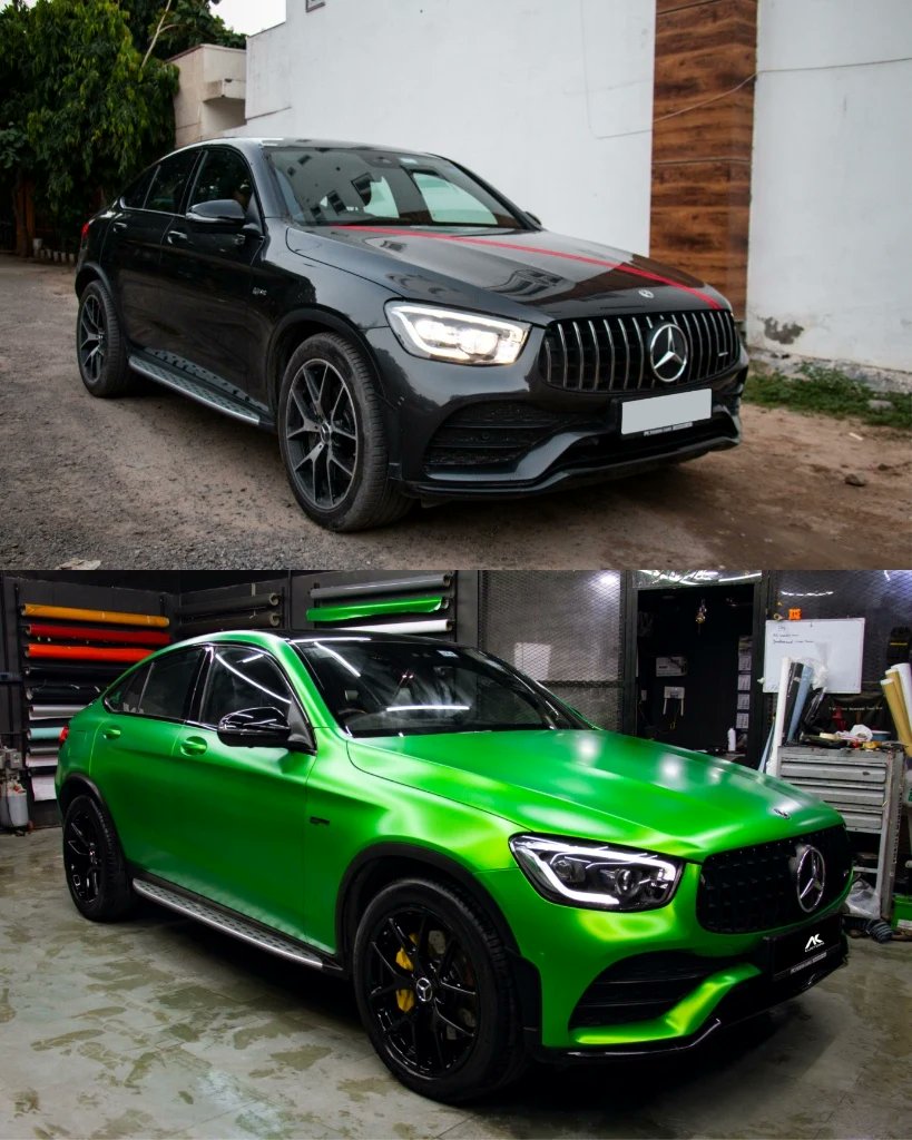 CustomsAk's tweet photo. #MercedesAMG GLC-43
Wrapped In 'Satin Lively Green' By @AveryDennison @ADGraphics_NA

By Yours Truly. 😈
We're calling her "#GreenGoblin"

#MercedesBenz #PaintIsDead #ModifiedCars #CarWraps #WrappedCars  #AMG https://t.co/vxzBGPPn63