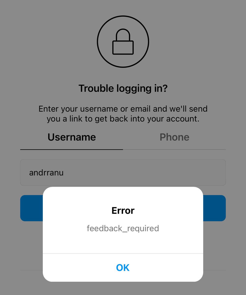 andrranu's tweet image. has anyone had trouble logging in to their @instagram account lately? seems like a bug, yet no idea on how to report/fix. #feedbackrequired #instabug